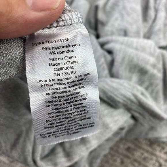 Thyme Nursing Shirt Pajamas Women Maternity Top Size XXL Gray Motherhood Shirt - Picture 7 of 7